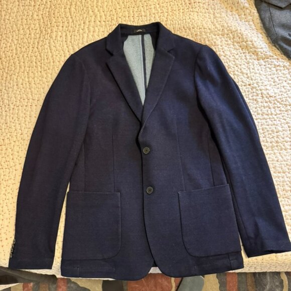The Jogger Knit Blazer, Navy, 36R - Picture 1 of 8